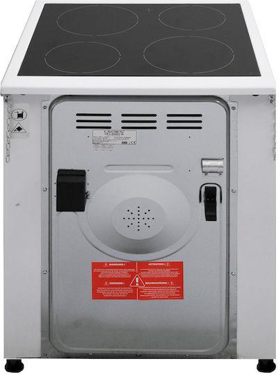 Κουζίνα Crown CEC-6060V 65lt Κεραμική Λευκή - Εικόνα 3