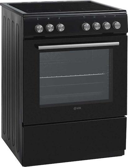 Κουζίνα VOX CHT 6205 B 69lt Κεραμική Μαύρη - Εικόνα 2